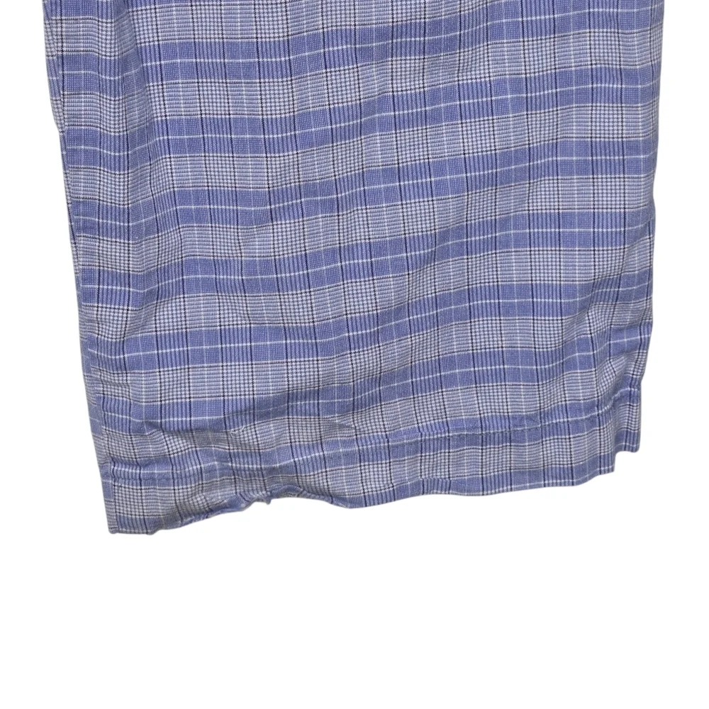 Polo Ralph Lauren Mens Blue Plaid Cotton Straight Leg Pajama Pants Medium